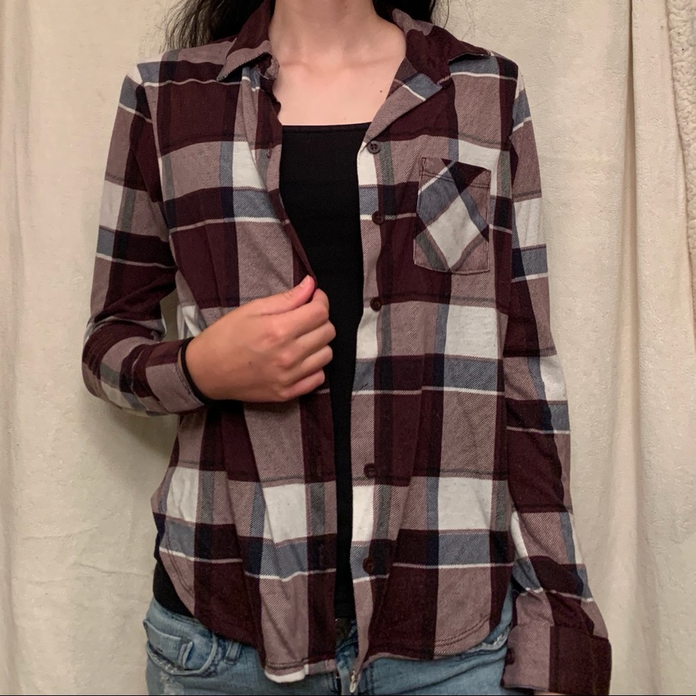 Purple Plaid Shirt